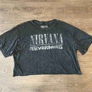 Nirvana Cropped Graphic Tee
